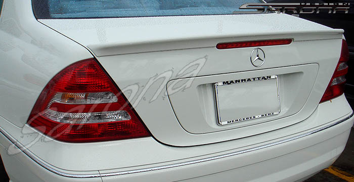 Custom Mercedes C Class  Sedan Trunk Wing (2001 - 2007) - $239.00 (Manufacturer Sarona, Part #MB-042-TW)
